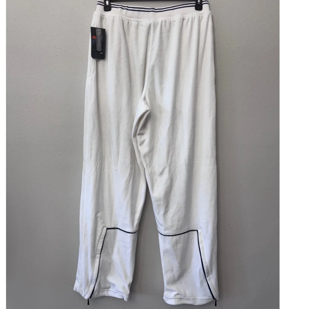 Vintage Nike Air Swoosh Warm Up Pants‎ Mens L Heavyweight Ankle Zip Y2K 2004 NWT
